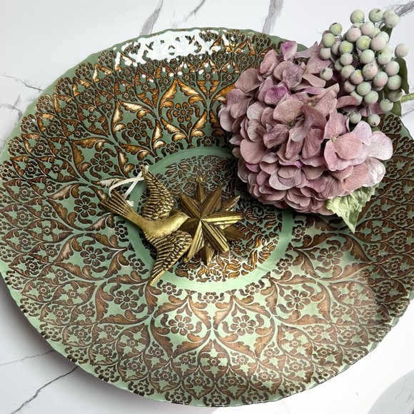 World Market glass inlay bowl/dish very large - Picture 2 of 10